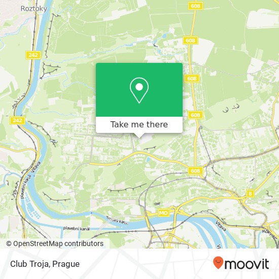Club Troja, Bukolská 4 181 00 Praha map