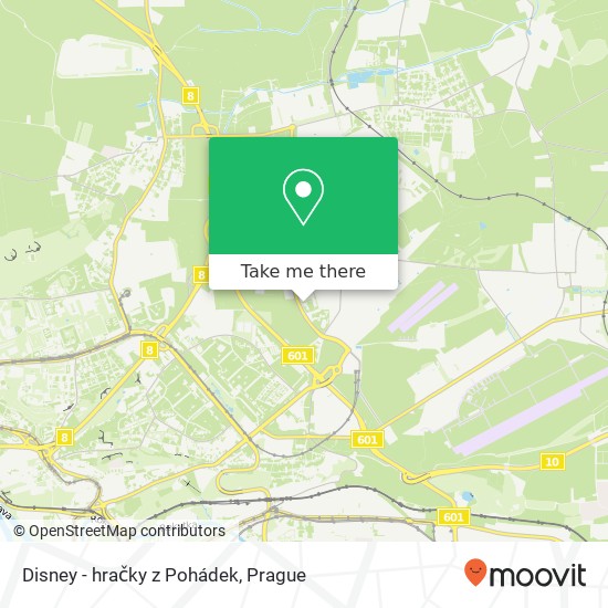 Disney - hračky z Pohádek, Příborská 199 00 Praha map