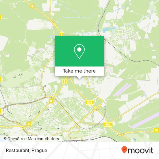 Карта Restaurant, Veselská 199 00 Praha