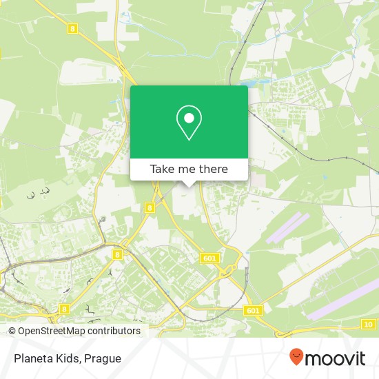 Planeta Kids, 199 00 Praha map