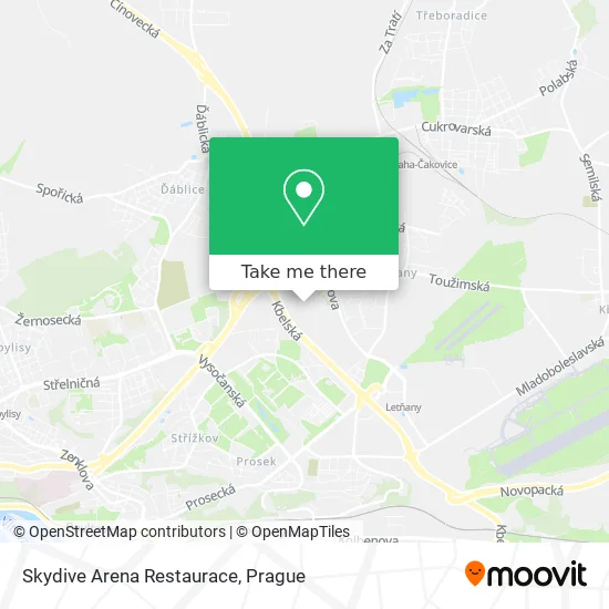 Карта Skydive Arena Restaurace