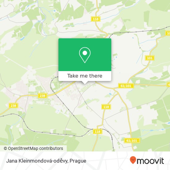 Jana Kleinmondová-oděvy, Suchardova 272 01 Kladno map