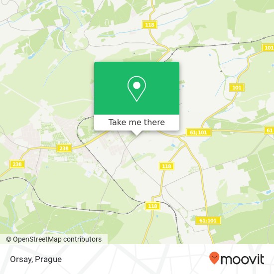 Карта Orsay, Petra Bezruče 272 01 Kladno