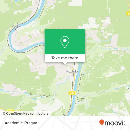 Academic, Tyršovo náměstí 252 63 Roztoky map