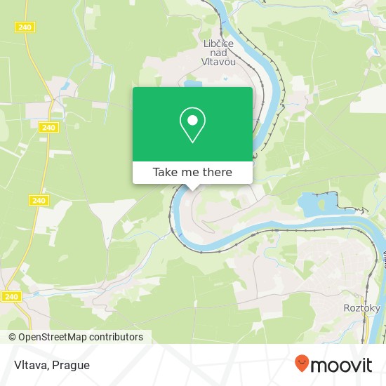 Vltava, K Hotelu 250 68 Husinec map