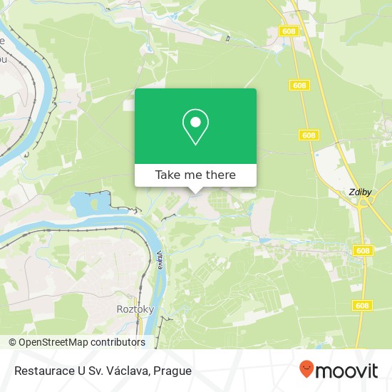 Restaurace U Sv. Václava map