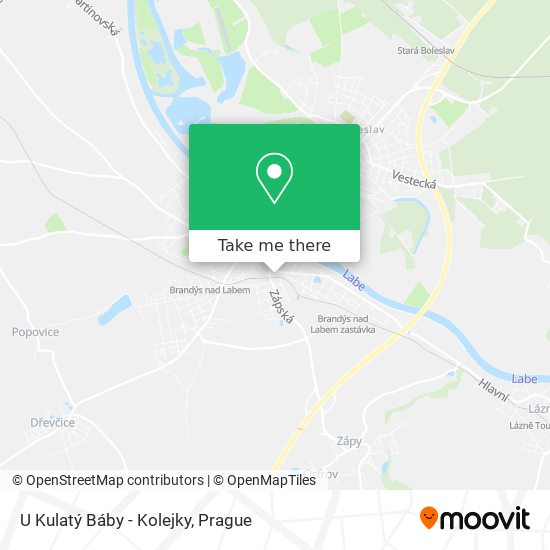 U Kulatý Báby - Kolejky map