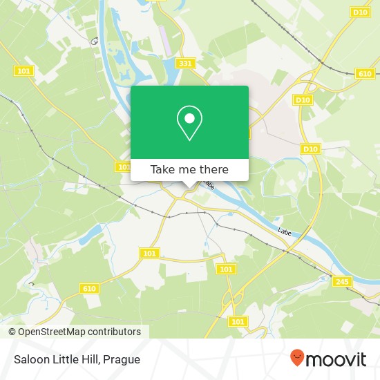 Карта Saloon Little Hill, Na Kopečku 13 250 01 Brandýs nad Labem-Stará Boleslav