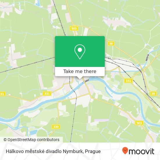 Hálkovo městské divadlo Nymburk map