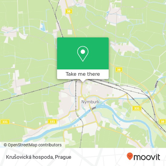 Карта Krušovická hospoda, V Kolonii 32 288 02 Nymburk