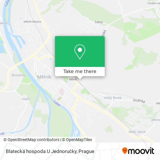 Blatecká hospoda U Jednoručky map