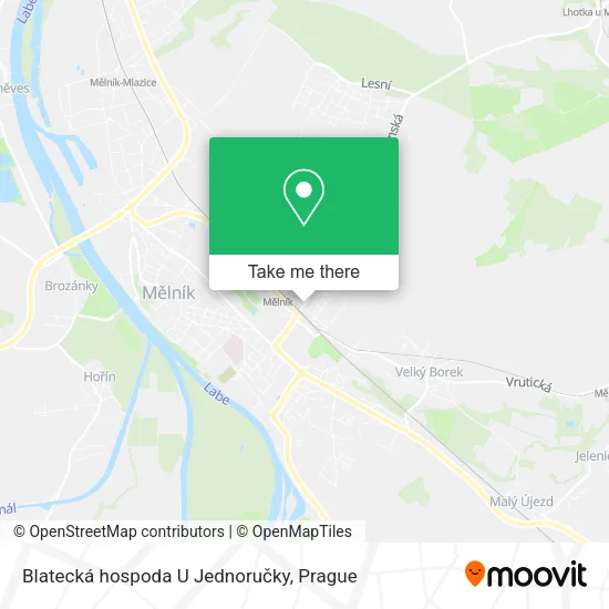 Карта Blatecká hospoda U Jednoručky