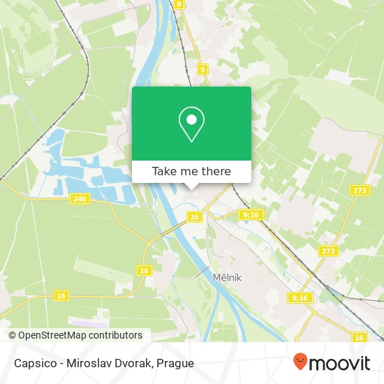 Карта Capsico - Miroslav Dvorak, Celní 3381 276 01 Mělník