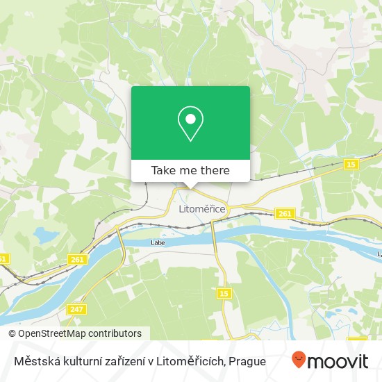 Městská kulturní zařízení v Litoměřicích map