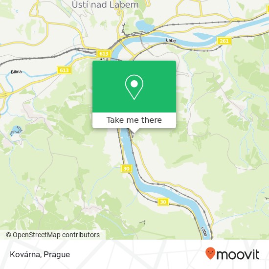 Карта Kovárna, Hrad Střekov 52 400 03 Ústí nad Labem