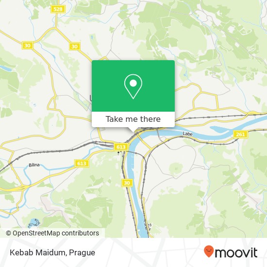 Kebab Maidum, U Nádraží 1300 / 1 400 01 Ústí nad Labem map