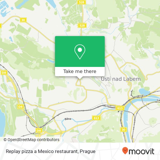 Replay pizza a Mexico restaurant, Ostrčilova 15 400 01 Ústí nad Labem map