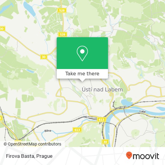 Firova Basta, Stará 1094 / 76 400 01 Ústí nad Labem map