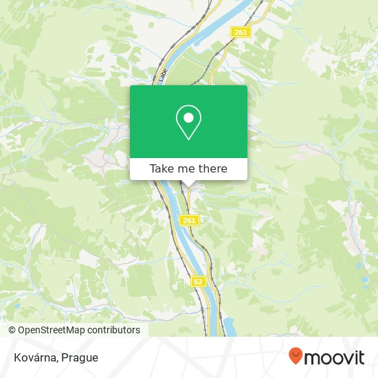 Kovárna, Vítězství 407 11 Děčín map