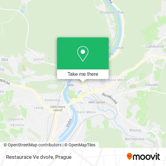 Карта Restaurace Ve dvoře