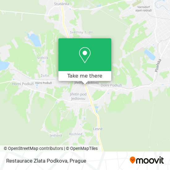 Карта Restaurace Zlata Podkova