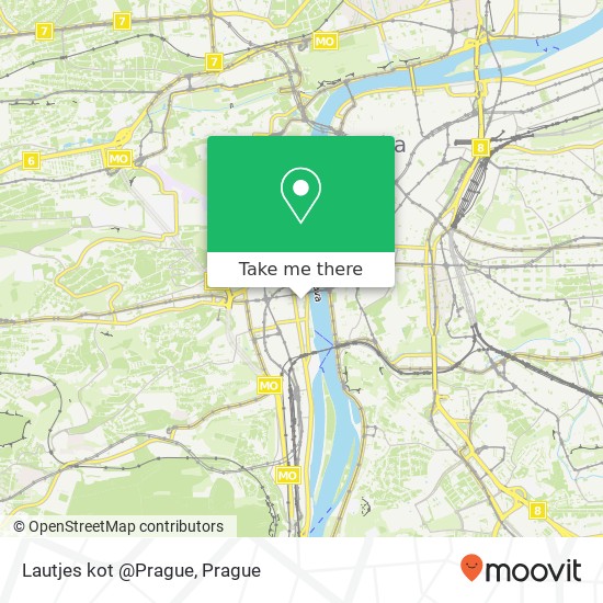 Карта Lautjes kot @Prague