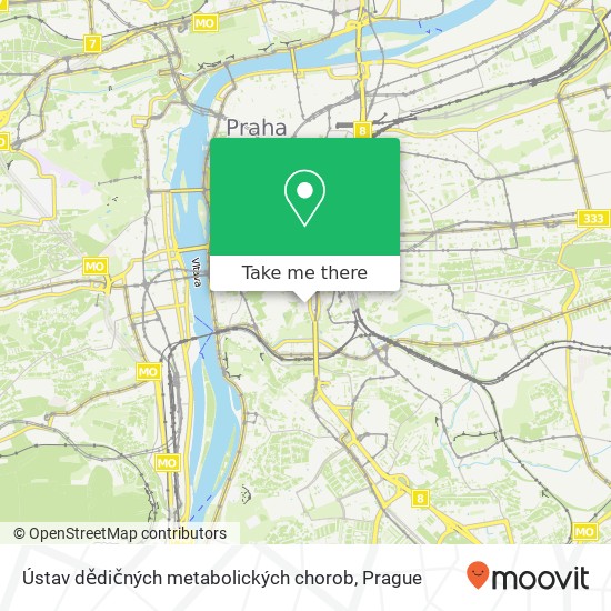 Ústav dědičných metabolických chorob map