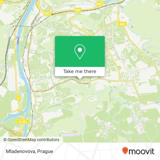 Карта Mladenovova