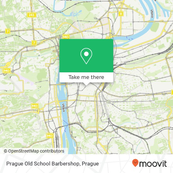 Prague Old School Barbershop map