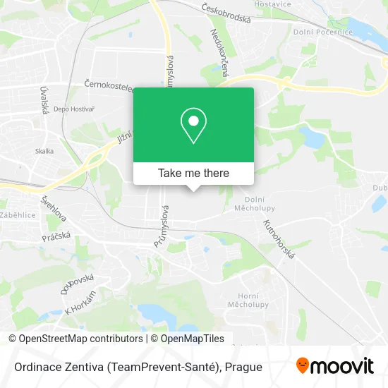 Карта Ordinace Zentiva (TeamPrevent-Santé)