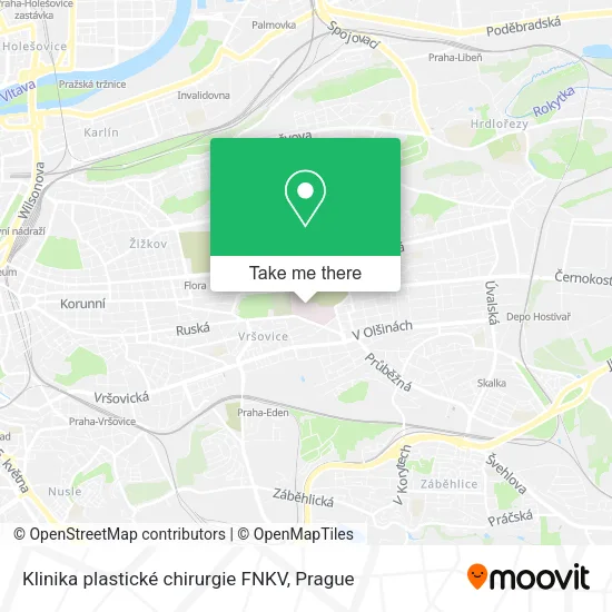 Карта Klinika plastické chirurgie FNKV