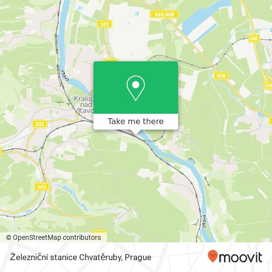 Železniční stanice Chvatěruby map