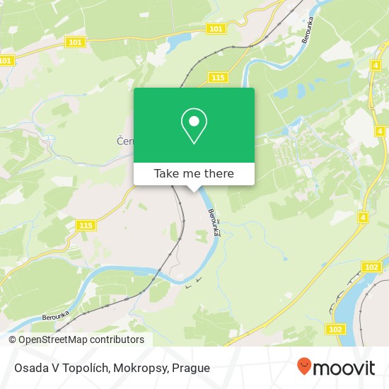 Osada V Topolích, Mokropsy map