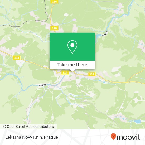 Lékárna Nový Knín map