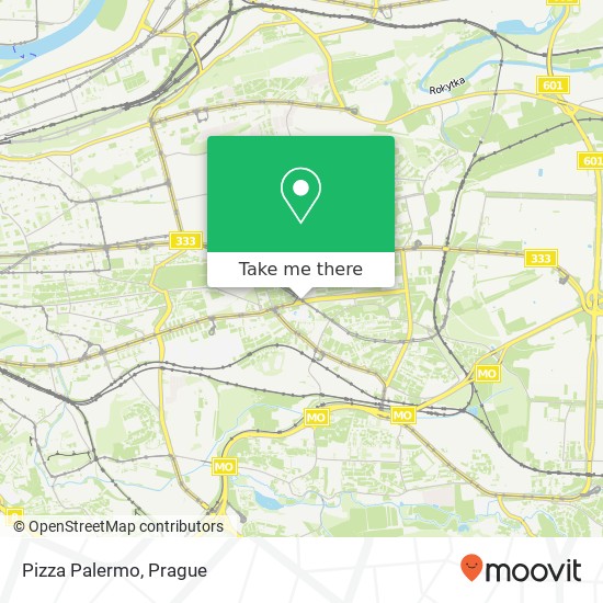 Pizza Palermo map