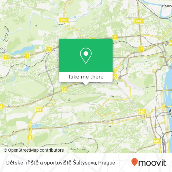 Dětské hřiště a sportoviště Šultysova map