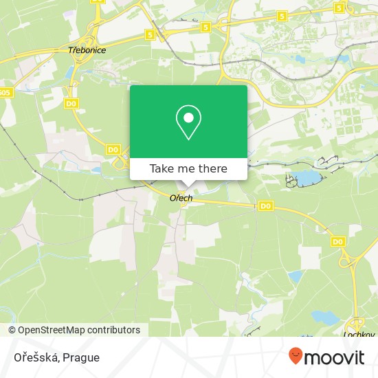 Ořešská map