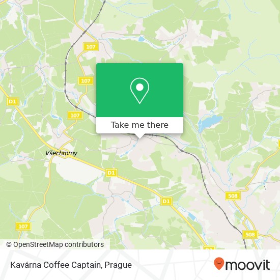 Карта Kavárna Coffee Captain