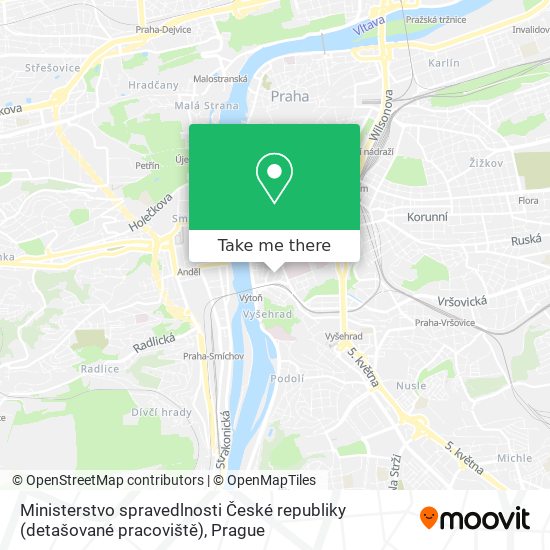 Ministerstvo spravedlnosti České republiky (detašované pracoviště) map