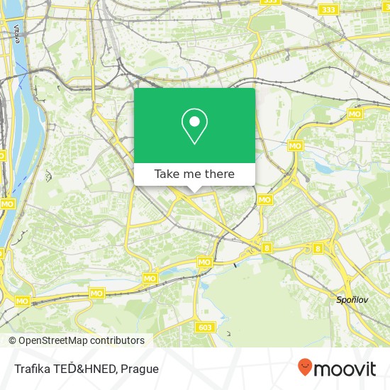 Trafika TEĎ&HNED map