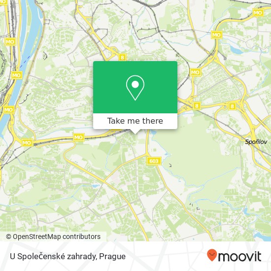 U Společenské zahrady map