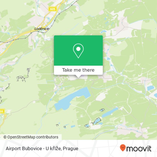 Airport Bubovice - U kříže map