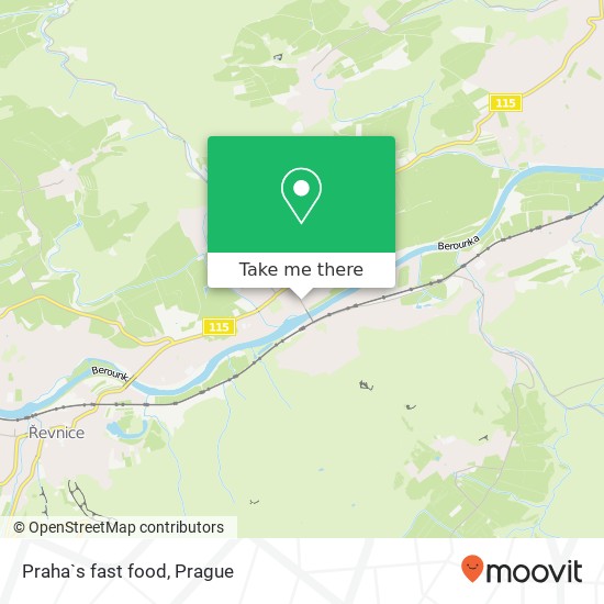 Praha`s fast food map