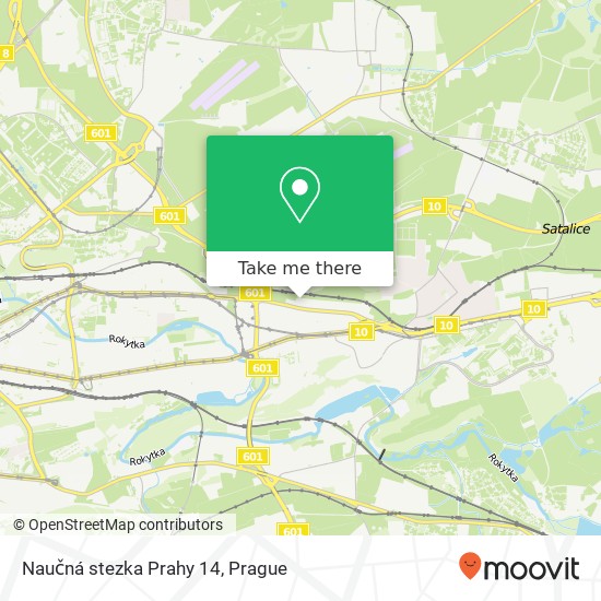 Naučná stezka Prahy 14 map