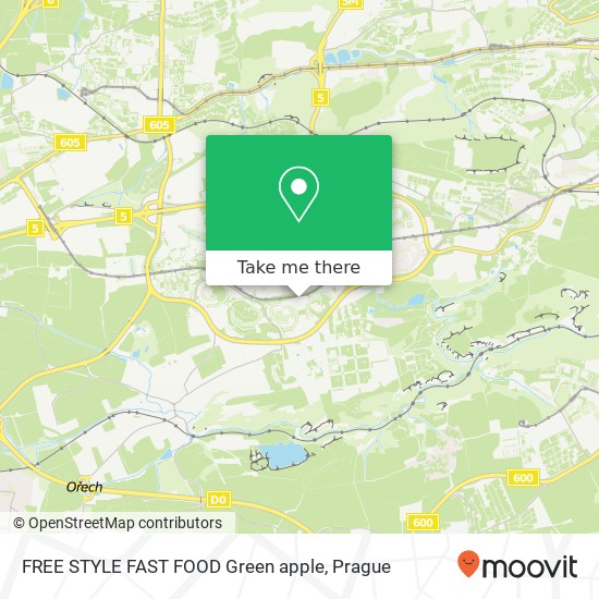 FREE STYLE FAST FOOD Green apple map