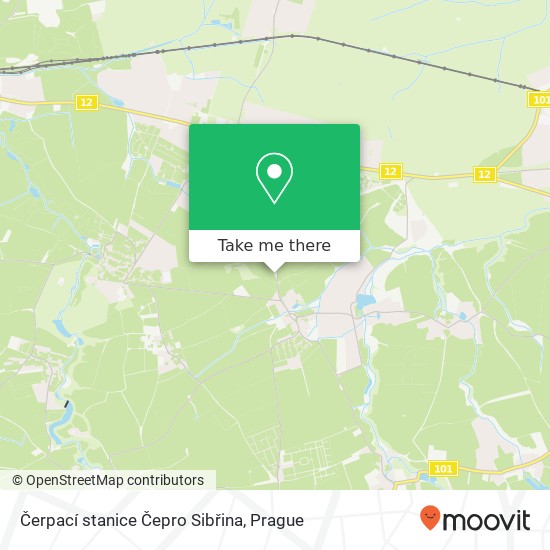 Čerpací stanice Čepro Sibřina map