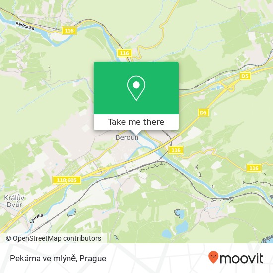 Pekárna ve mlýně map