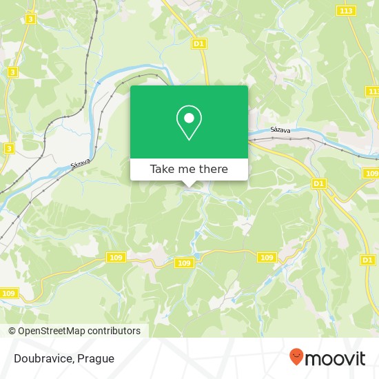 Doubravice map