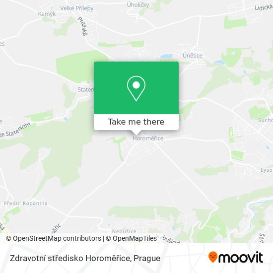 Zdravotní středisko Horoměřice map
