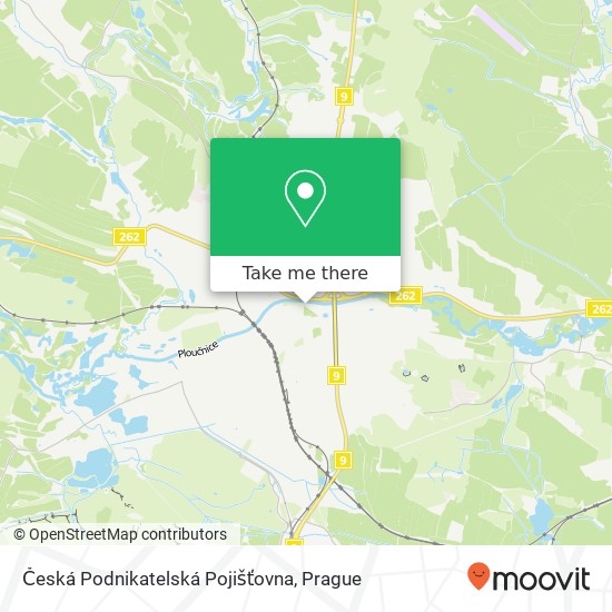 Česká Podnikatelská Pojišťovna map